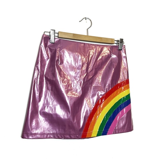 d’ELIA’S by Dolls Kill | Rainbow Mini Skirt - Picture 6 of 6